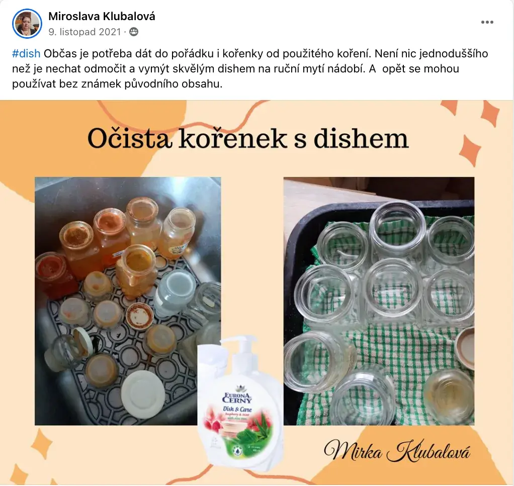 jar, prostředek na ruční mytí nádobí, dish, eurona 15