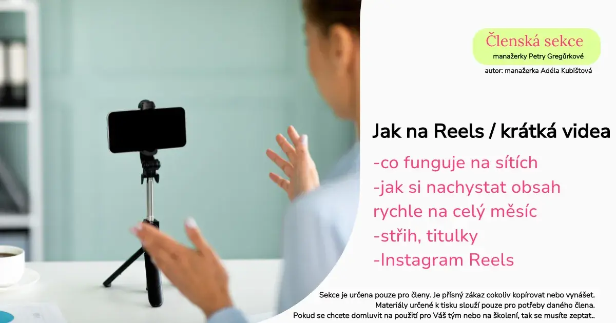 Eurona-jak na reels-členská sekce