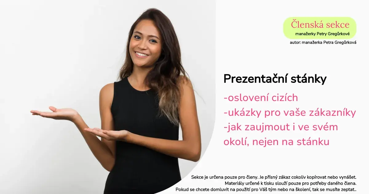 Eurona-prezentační stánky-členská sekce
