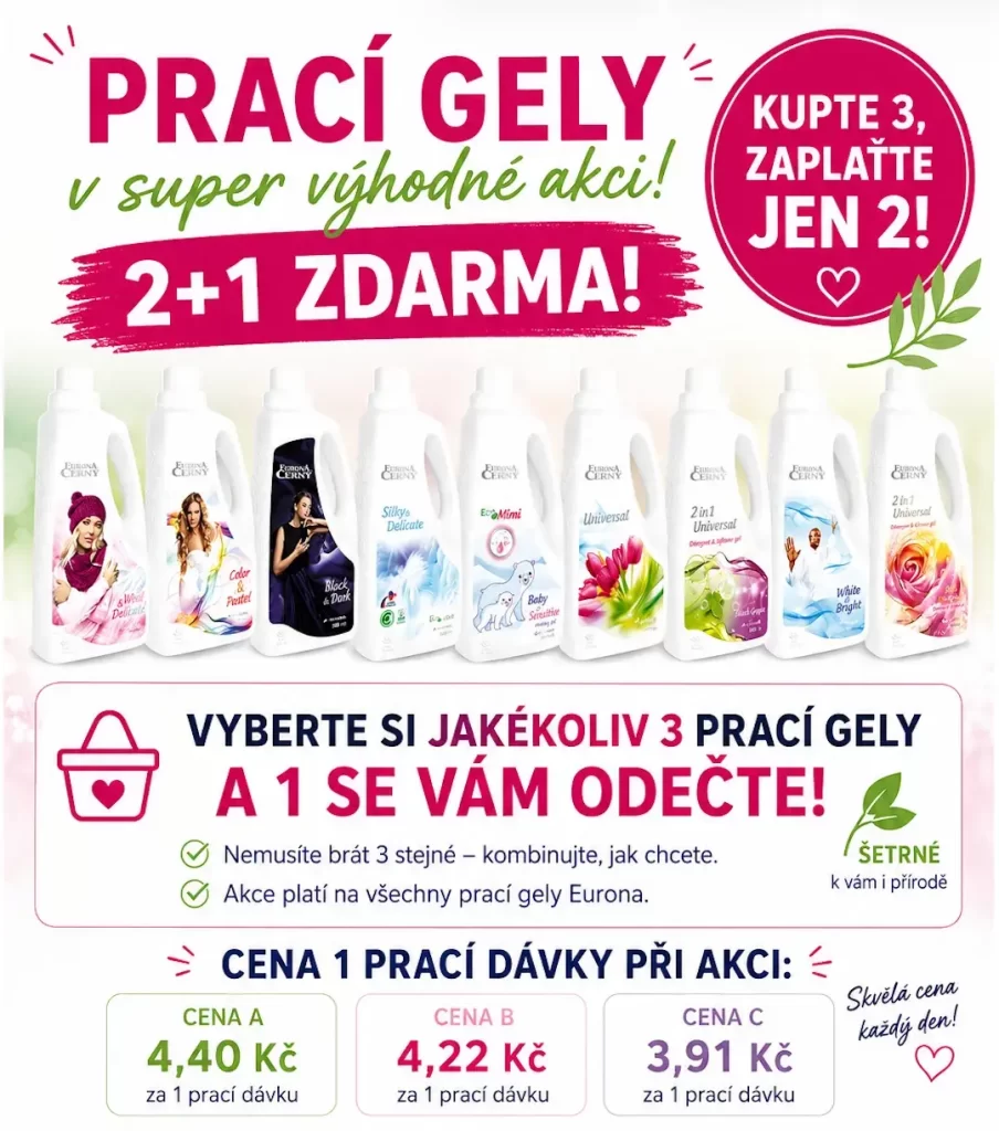 Eurona akce prací gely